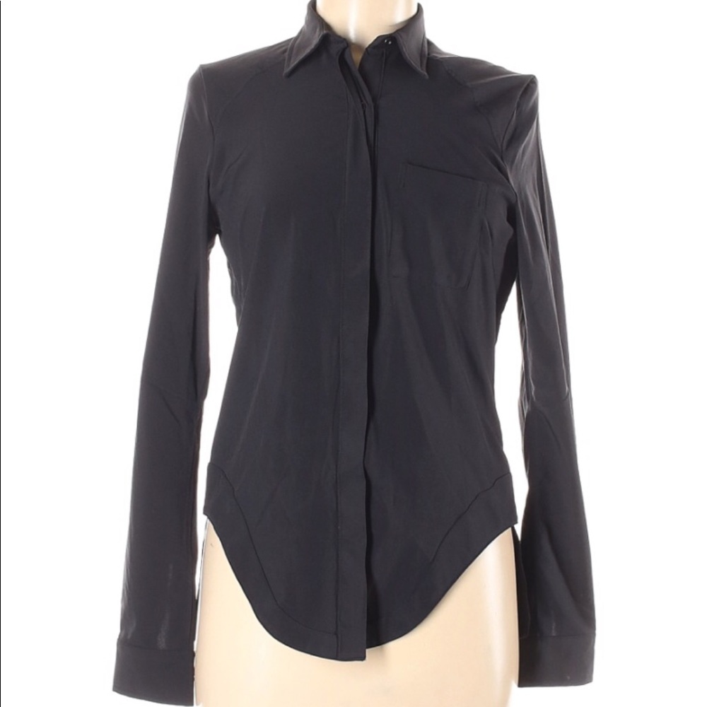 Lululemon Athletica Long Sleeve Button Down Blouse